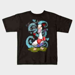 Quackers for you white text Kids T-Shirt